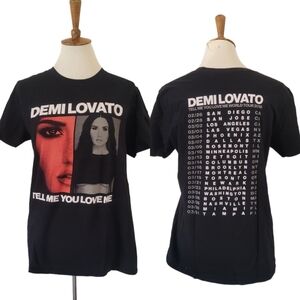 Demi Lovato Tell Me‎ You Love Me 2018 Tour Black T Shirt
